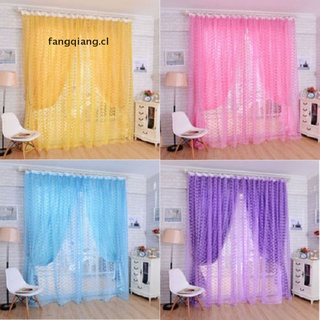 [fangqiang] cortinas opacas de gasa rosa para sala de estar, ventana, tul, cortinas transparentes [cl]