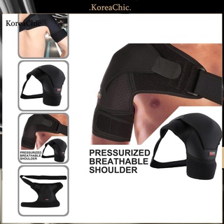 <koreachic> Soporte de hombro negro para la izquierda/derecha/ajustable/soporte de hombro cómodo para deportes