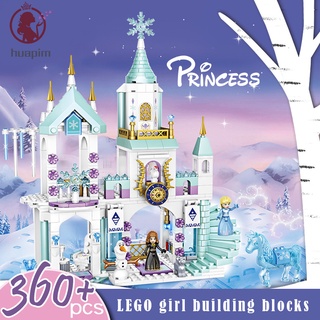 más de 360pcs frozen princess castle bloques de construcción diy asamblea casa juguetes para niños niños