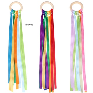 fvuwtg 3 piezas pastel sensorial cinta anillo cinta sensorial juguete arco iris mano cometa natural wo cl