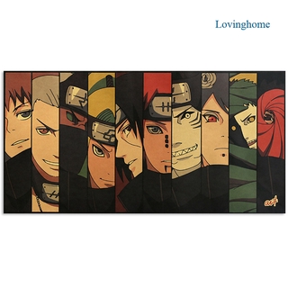 Lovinghome Póster clásico Vintage Anime de dibujos animados Naruto Pintura Neji Decoración de la habitación Pegatinas Decoración del hogar Kraft papel de pared pegatinas