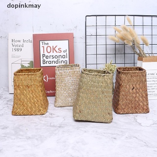 dopinkmay cestas de almacenamiento tejidas de pasto marino jardín florero en maceta decoración cl (1)