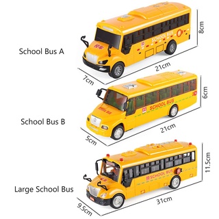 NEMAIOUS Nuevos Juguetes Niños Autobús Escolar Modelo De Coche Simulación Regalos Interactivos Iluminación Inercial Educativa (2)