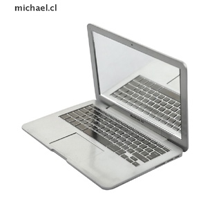 [michael] espejo creativo portátil mini espejo de maquillaje portátil macbook espejo de ordenador [cl] (1)