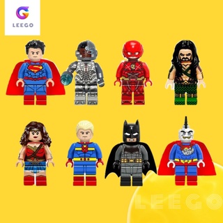 Lego Lego minifiguras juguete Super héroe Superman bloqueo de acero niño niño rompecabezas juguetes pequeños bloques de construcción