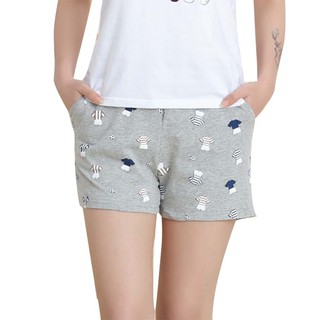 verano sueño fondos de algodón pijama pantalones cortos de las mujeres suelta elástica pijama pantalones