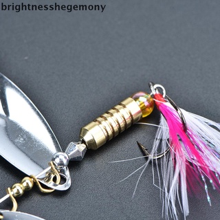 [brightnesshegemony] 7g señuelo de pesca cuchara cebo ideal para pesca baja perca lucio giratorio pesca caliente