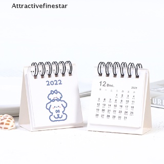 【AFS】 1PC 2022 Cute Creative Mini Desk Calendar Decoration Stationery School Supplies 【Attractivefinestar】