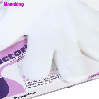 [Moonking] 100 guantes desechables TPE impermeables sin látex guantes para el hogar