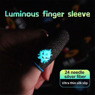 gaming luminoso manga de dedo transpirable yemas de los dedos pantalla táctil dedo cunas cubierta sensible móvil táctil ch