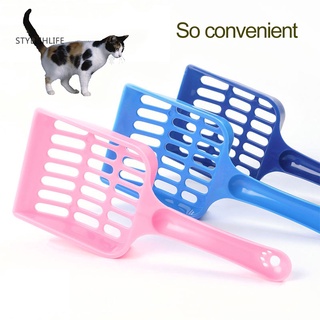 Sy - cuchara de arena para gatos (plástico) para mascotas, arena, pala, herramienta de limpieza hueca