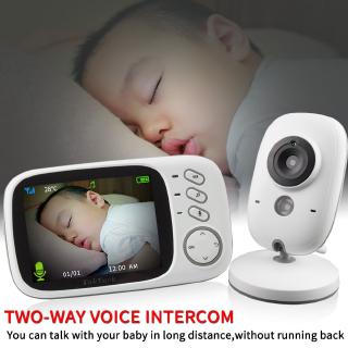 Pulgadas inalámbrico de Color de vídeo bebé Monitor de alta resolución bebé niñera cámara de seguridad visión nocturna monitoreo de temperatura (2)