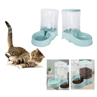 2 piezas 3.5l gatos alimentador de agua dispensador de agua pequeño mediano grande perro