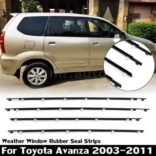 4PCS Puerta Ventana Goma Sello Cinturón Para Toyota Avanza 2003-2011 (1)