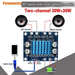(Permanenty) Tpa3110 Xh-30W + 30W 2.0 Canal Digital Estéreo De Audio Amplificador De Potencia De La Junta