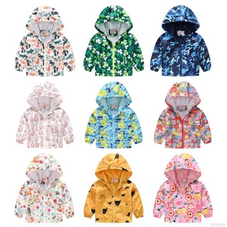 Bebé niños niña dinosaurio abrigo de dibujos animados impresión prendas de abrigo niños con capucha chaqueta cortavientos ropa