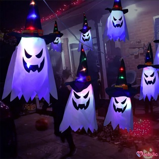 Amazon Halloween LED cadena de luz de Halloween festival diseño linterna tela fantasma Halloween luz cadena lele