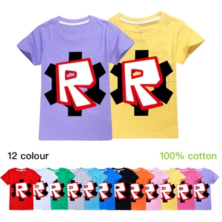 Roblox de dibujos animados de verano de las niñas de manga corta camiseta de los niños nuevo T Shrits Tops niños camiseta ropa de los niños de manga corta ropa