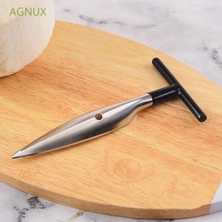 AGNUX Home Punch Drinking Tap Drill Coconut Opener Coco Water Hole Cut Cooking Kitchen Stainless Steel Safe Fruit Tool/Multicolor