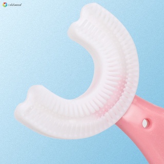 cepillo de dientes en forma de u de silicona suave cepillo de cabeza 360 oral limpieza de dientes para niños pequeños