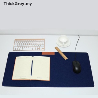 [thickgrey] Alfombrilla de escritorio de oficina grande, teclado moderno, teclado de ratón, lana, fieltro, portátil [MY]