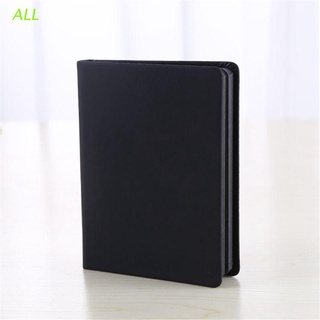 Todo negro papel en blanco página interior portátil pequeño bolsillo cuaderno cuaderno de bocetos papelería regalo tapa dura bloc de notas A5 tamaño A6