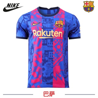 ! ¡ 21-22 Barcelona Camisa Cómoda Transpirable Algodón Puro Fútbol Jersi Casa Jersey Campeonato