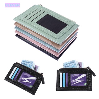 Clever Business Wallet - funda de piel sintética con cremallera, bolsillo, multitarjeta, Unisex, Multicolor