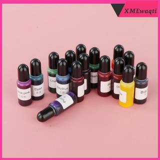 16 colores epoxi uv resina pigmento líquido epoxi tinte translúcido resina colorante