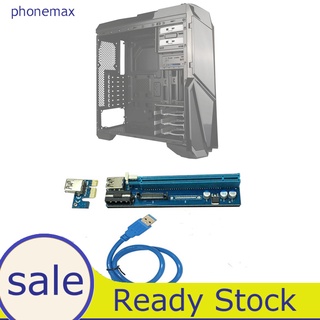 phonemax pe503 resistente al desgaste 6pin/4pin sata interfaz pci-e express 1x a 16x cable adaptador de tarjeta elevadora