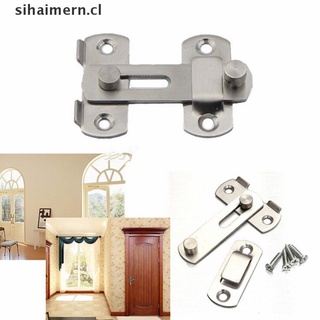 SIHAI New Stainless Steel Home Safety Gate Door Bolt Latch Slide Lock Hardware+Screw .