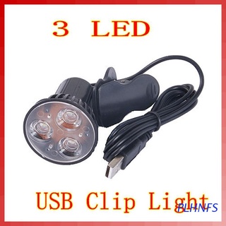 PLHNFS USB 3 LED Clamping Clip Light Bulb Lamp for Desktop Notebook PC Laptop Reading (1)