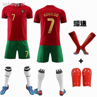 uniforme de fútbol uniforme de entrenamiento de portugal jersey 2021 copa de europa portugal casa rojo de manga corta uniforme de fútbol no 7 ronaldo uniforme personalización