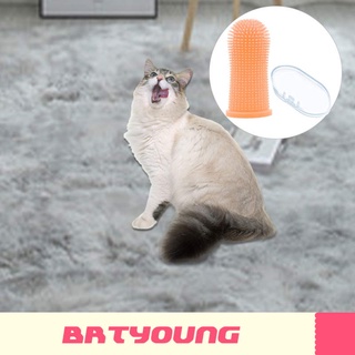 [brtyoung] Cepillo De dientes flexible Para Dedo Para perros/mascotas/Higiene