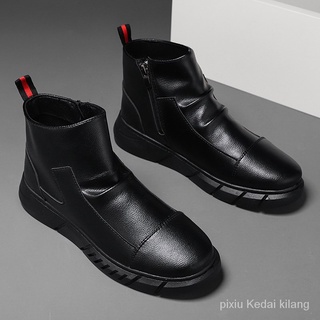 Starlit Kasut Kulit Yang Berkualiti Tinggi Serba Fesyen Británico Zapatos De Cuero Botas Cortas
