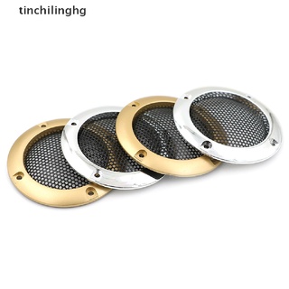[tinchilinghg] 2pcs 2" inch Audio speaker cover decorative circle metal mesh grille [HOT]
