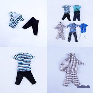 [Babiu] hermoso juego de 5 trajes casuales ropa Tops pantalones para niño amigo Ken muñecas estilo de imagen regalo TGBH
