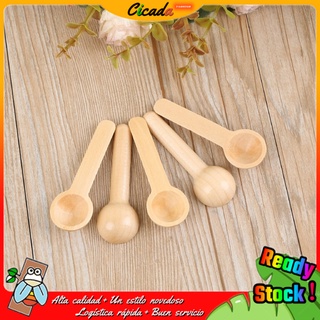 5 palas de sal de madera pequeñas cucharas de café para tarros de especias condimento miel café
