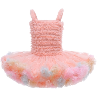 Vestido De Princesa Para Niñas , Diseño De Tul , Boda , 1-7 Años