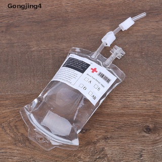 Gongjing4 400ml transparente PVC reutilizable sangre energía bebida bolsa de Halloween vampiro bolsa mi