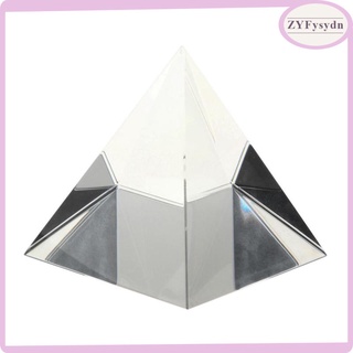 50mm K9 Artificial Cristal Pirámide Prisma Decoración Del Hogar Adorno Ciencia (3)