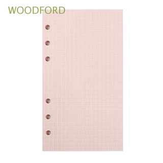 woodford suministros escolares recambio de papel agenda carpeta dentro de página cuaderno papel mensual púrpura semanal planificador diario 40 hojas a5 a6 hoja suelta recambio de papel