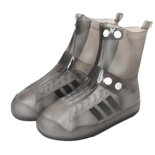 Engrosado impermeable de silicona zapato cubierta zapatos mujer botas de lluvia hombres cubre al aire libre antideslizante reutilizable Protector de zapatos cubierta