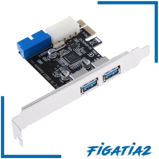 [FIGATIA2] Tarjeta de expansión PCI-E a USB 2 puertos conector de alimentación de 19 pines