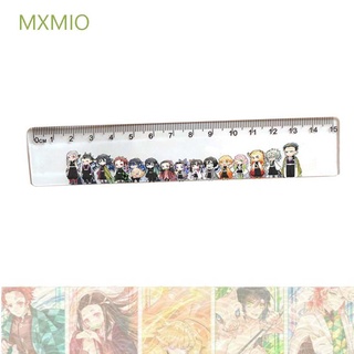 Mxmio lindo regla Anime Demon Slayer regla medida Agatsuma Zenitsu estudiantes de dibujos animados acrílico Kamado Nezuko pintura Anime papelería