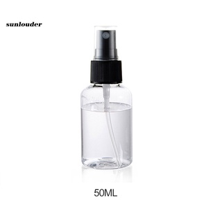 sl 10pcs 30/50/100ml plástico transparente vacío recargable maquillaje agua niebla spray botella (8)