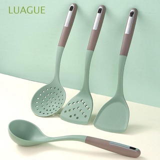 LUAGUE Tableware Cooking Tools Kitchenware Spatula Kitchen Utensils Scoop Accessories Cookware Gadgets Heat Resistant Non-stick Soup Spoon
