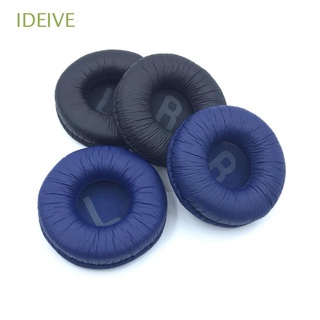 IDEIVE 2 Pairs Protein Leather Replacement Soft Foam Ear Pads New Accessories Headset Headphone Cushion Cover