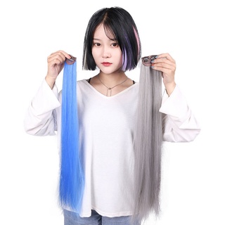 peluca mujer pieza colgante orejas teñidas largo pelo recto color sin costuras extensión de pelo pieza de planificación (5)