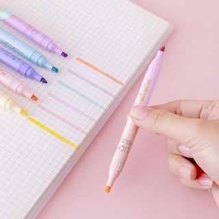 paquete de 6 rotuladores coloridos de doble punta de 12 colores bolígrafos no tóxicos de secado rápido ideal para oficina escolar (8)